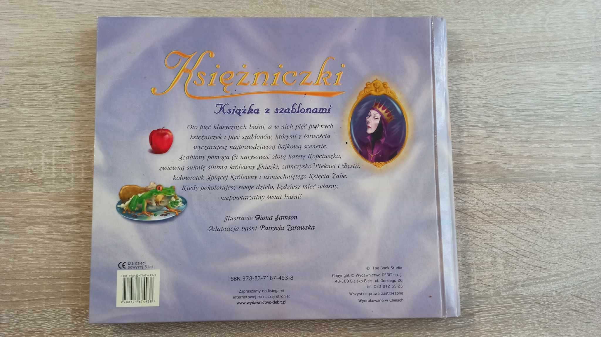 Księżniczki książka z szablonami