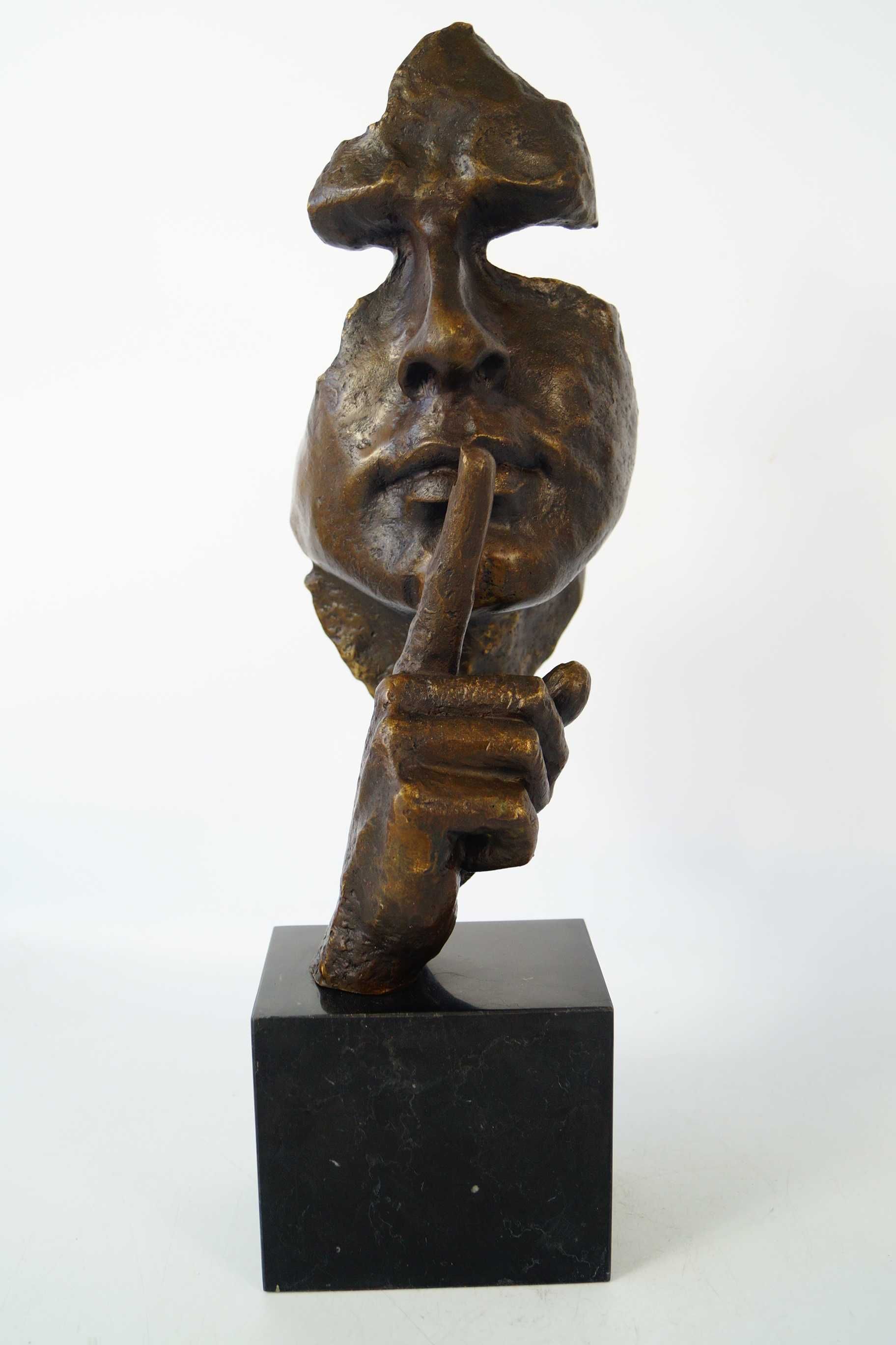 Figura z brązu CISZA Salvador Dali rzeźba piękna