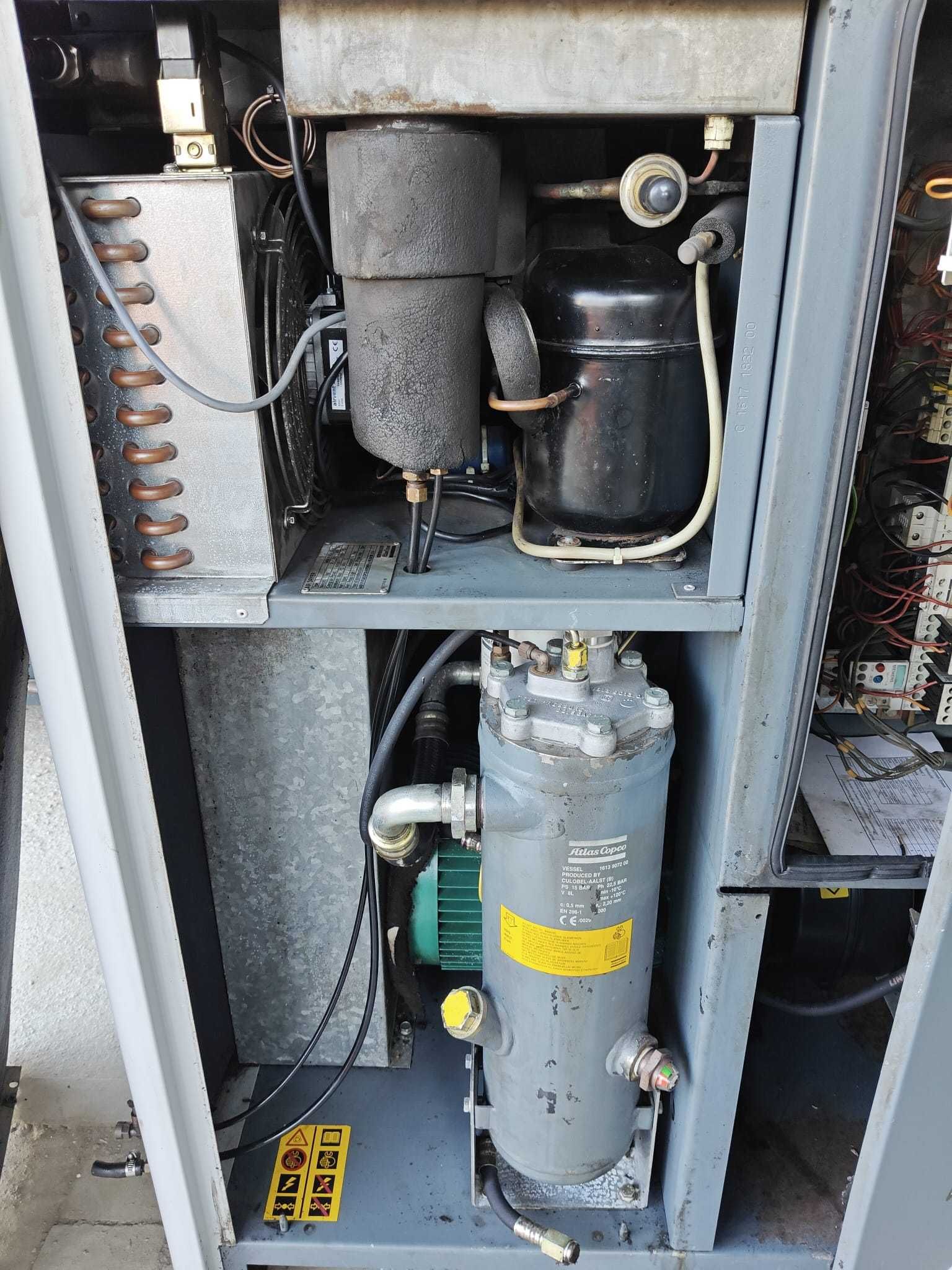 Sprężarka Atlas Copco GA 7 FF z osuszaczem