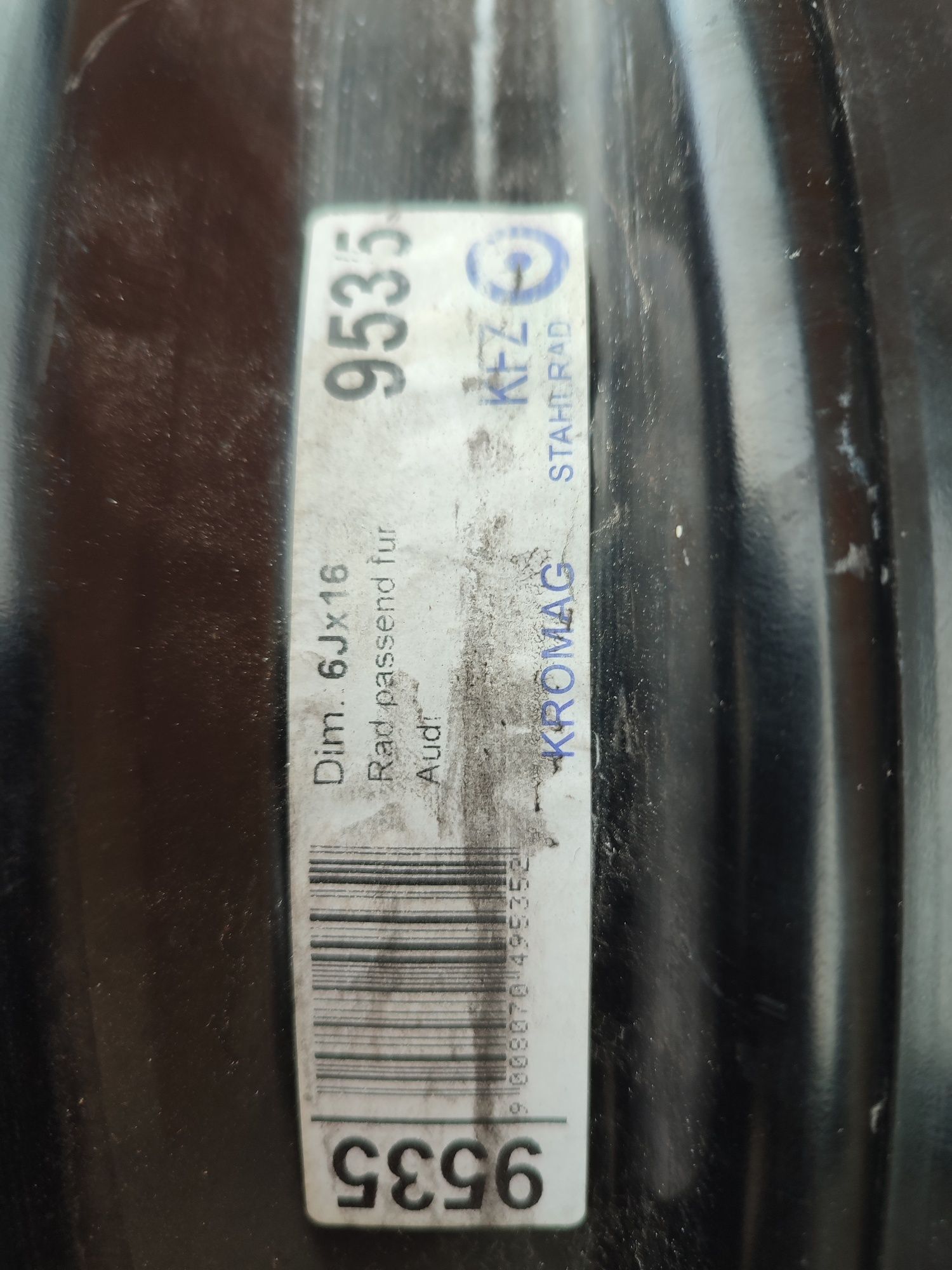 Pojedyncza felga Audi VW Seat 16 cali 6J 5x112 ET50 osadzenie 57.1