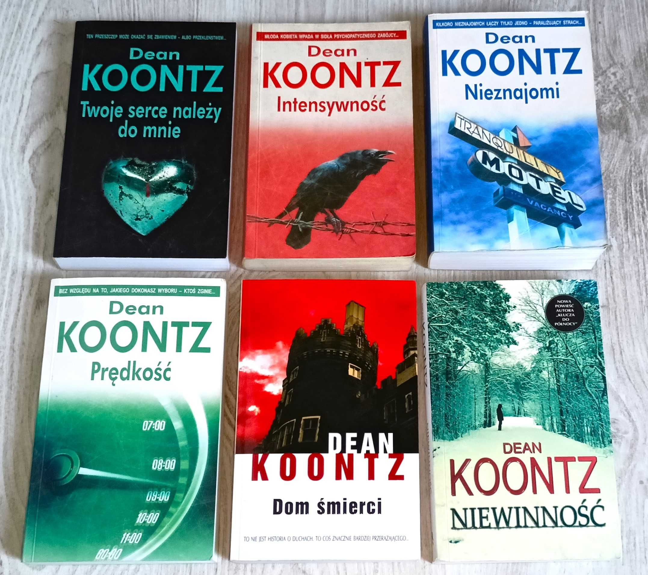 Koontz Twoje serce Prędkość Nieznajomi Intensywność Dom śmierci Niewin