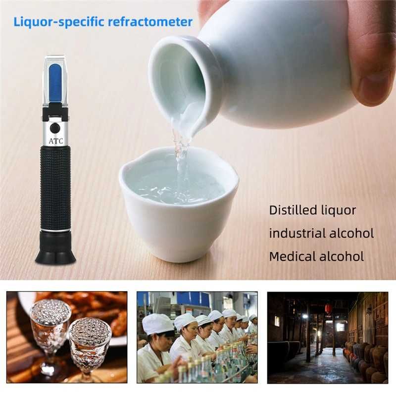 Рефрактометр для измерения алкоголя 0-80% Vol