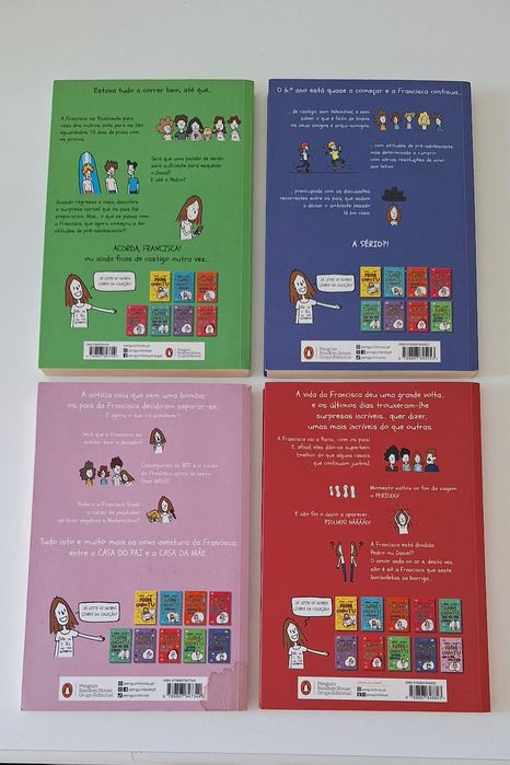Coleção de livros, "Diário de uma miúda como tu": 1,4,5,6,8,9,10,11