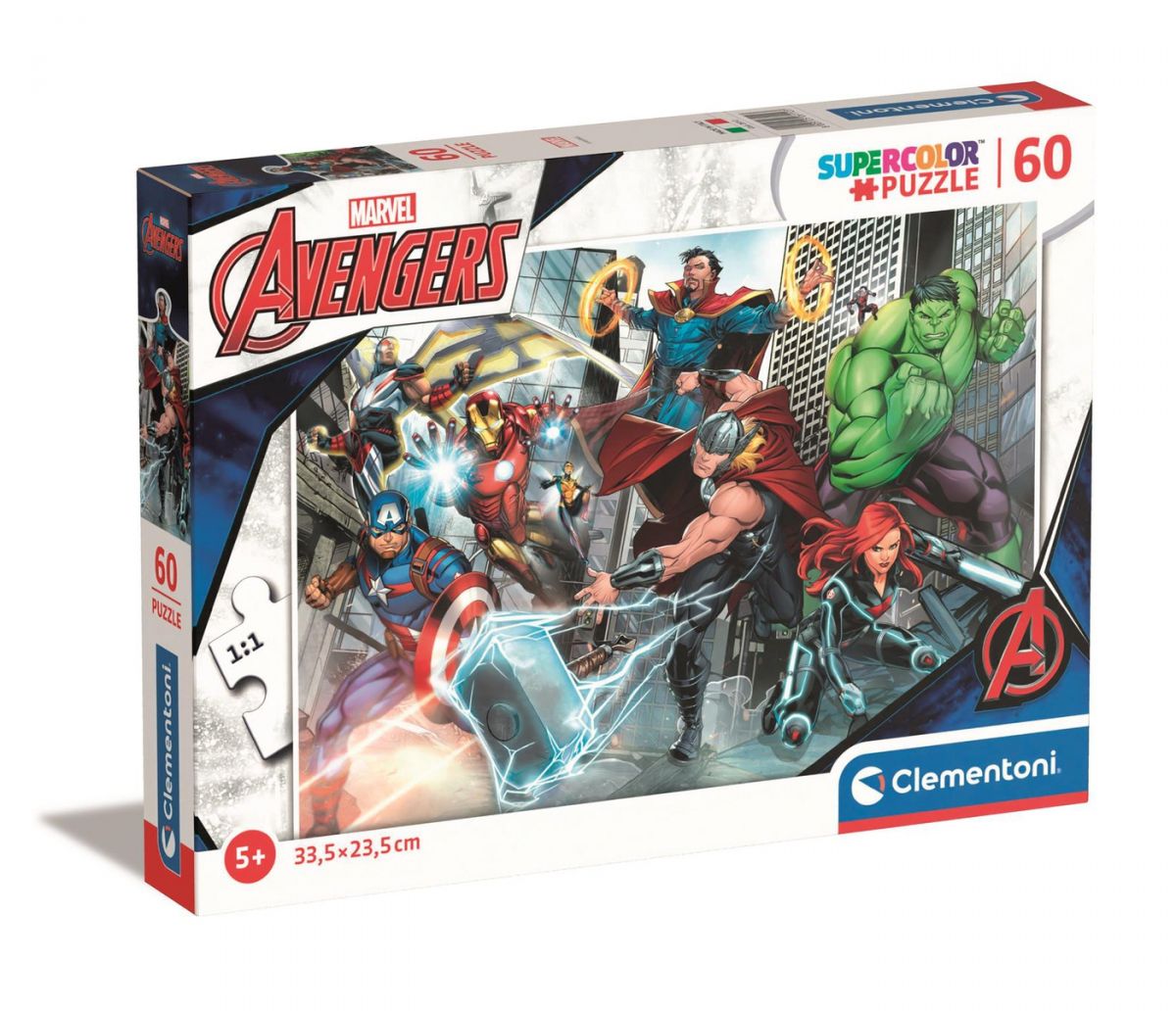 Puzzle 60 El Avengers Iron Man Hulk Doktor Strange Thor