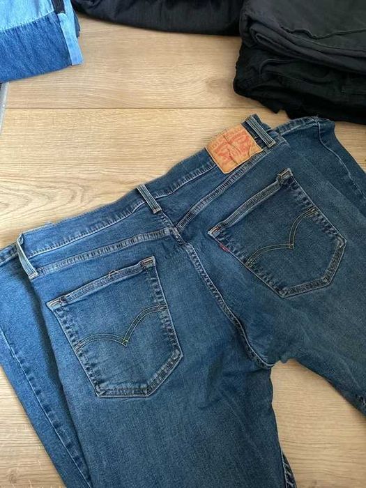 Świetnie spodnie męskie jeansy Levis 512niebieski 36x32 L XL denim men