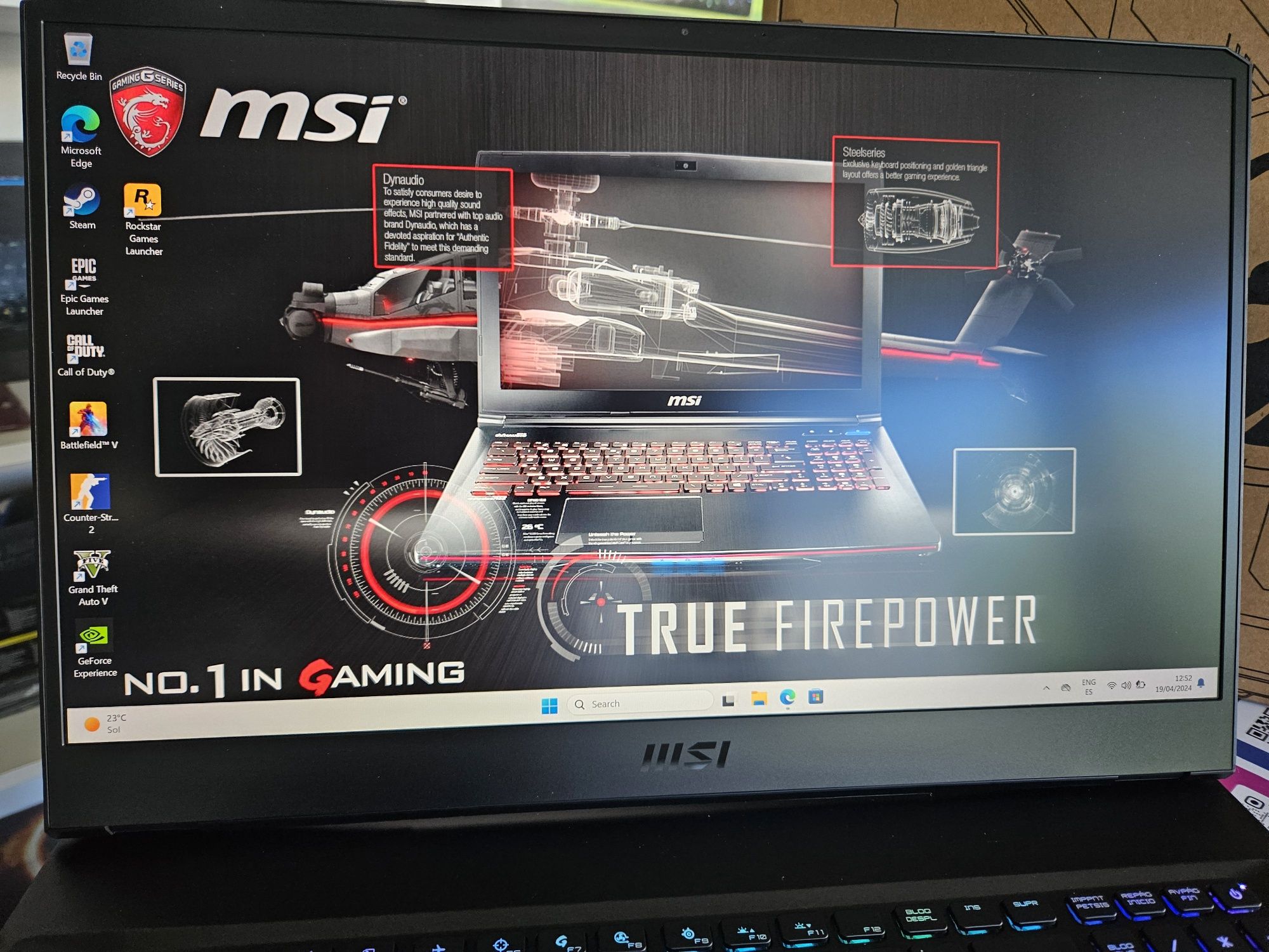 Portatil gaming MSI Alpha17 7945HX, RTX 4070, 32GB Ddr5, QHD 240hz