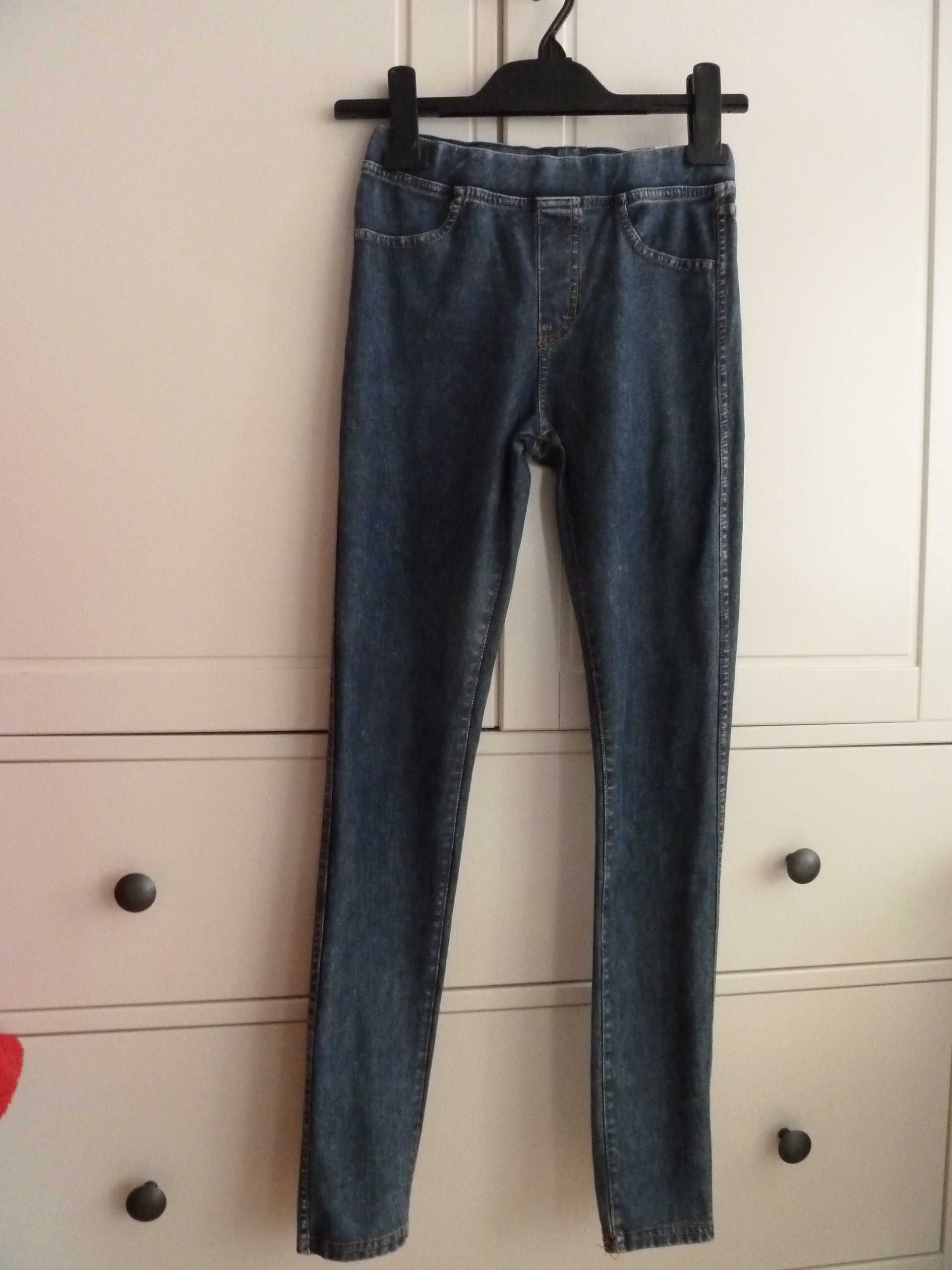 Tregginsy jeansy spodnie H&M - jak nowe