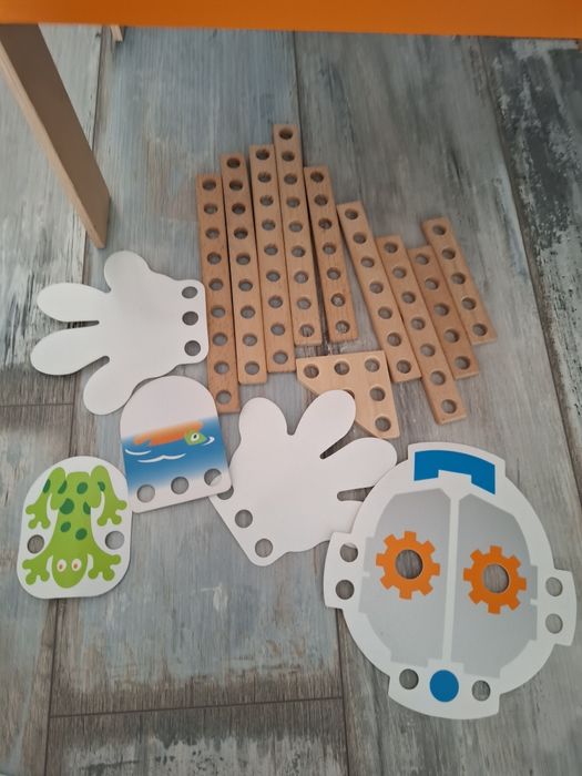 Stolik interaktywny warsztat hape drewniana zabawka