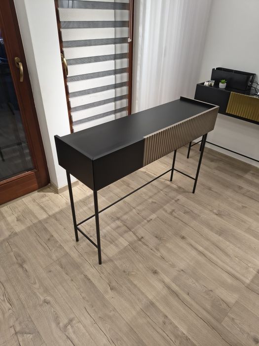 Konsola Kler kolekcja Isense kolor szampański 120x35x85