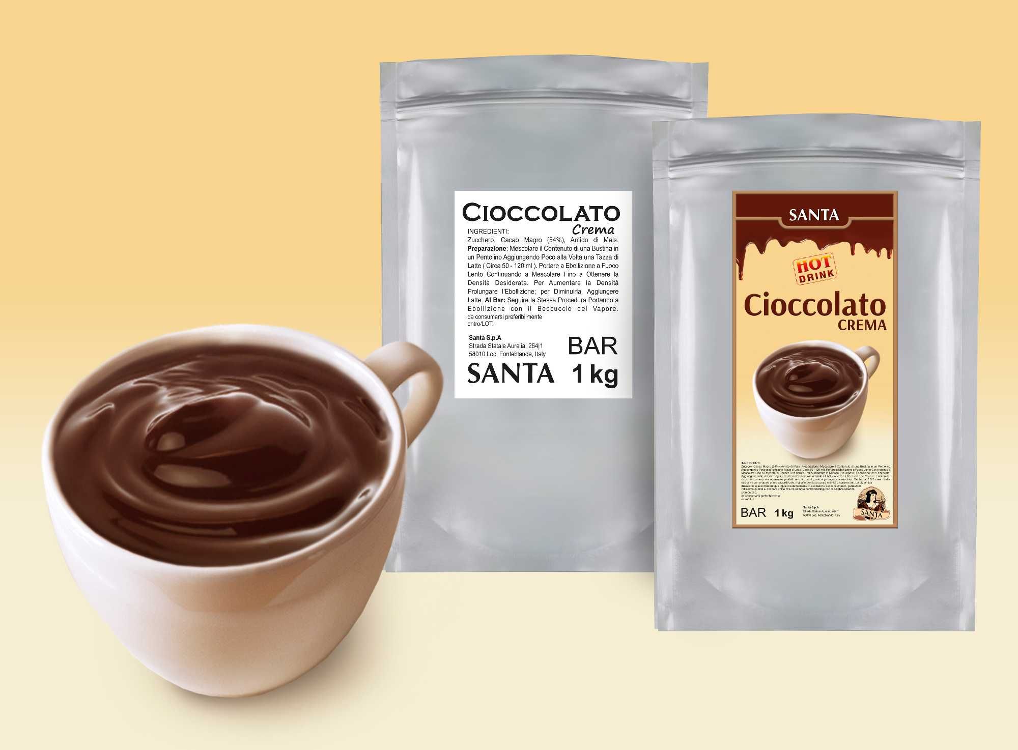 Горячий шоколад  Santa «Cioccolato Crema» 1 кг (густой) для Хорека