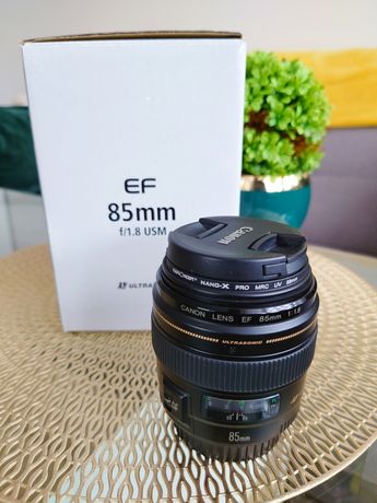 Obiektyw Canon EF 85 mm f/1.8 USM na gwarancji