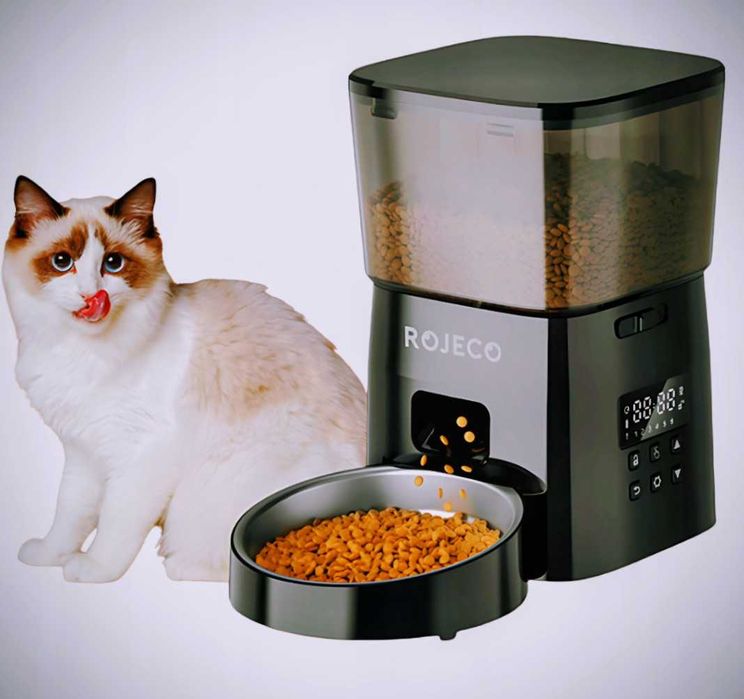 Dozownik Automatyczny Rojeco Karmy 2L Podajnik Dla Psa Kota
