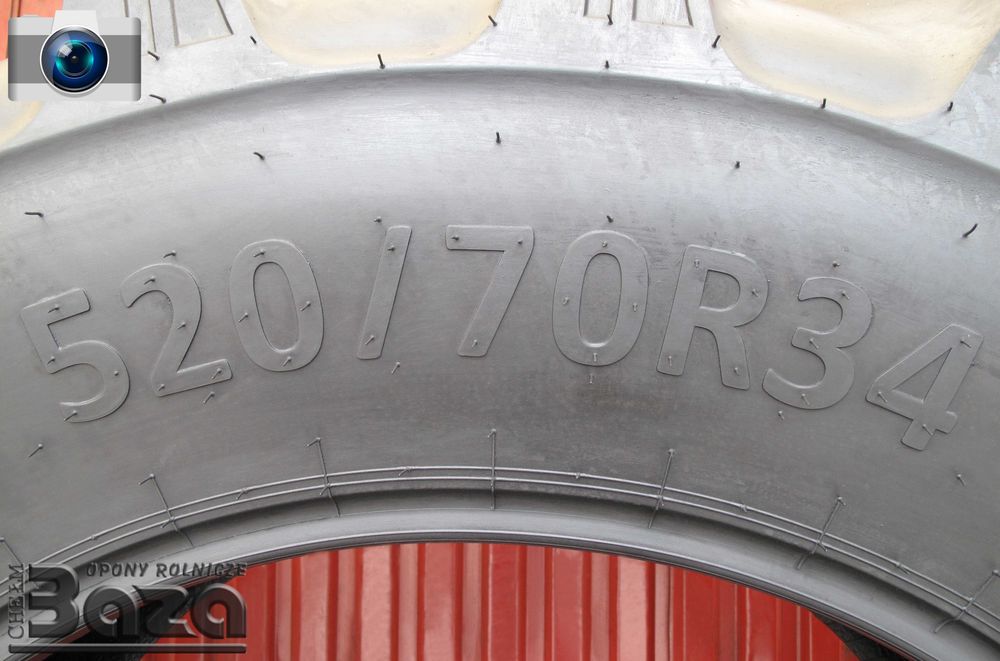 BAZĄ Opona 520/70R34 GRI XLR-70 D-65 Elastyczna Szeroka Mocna + TK !