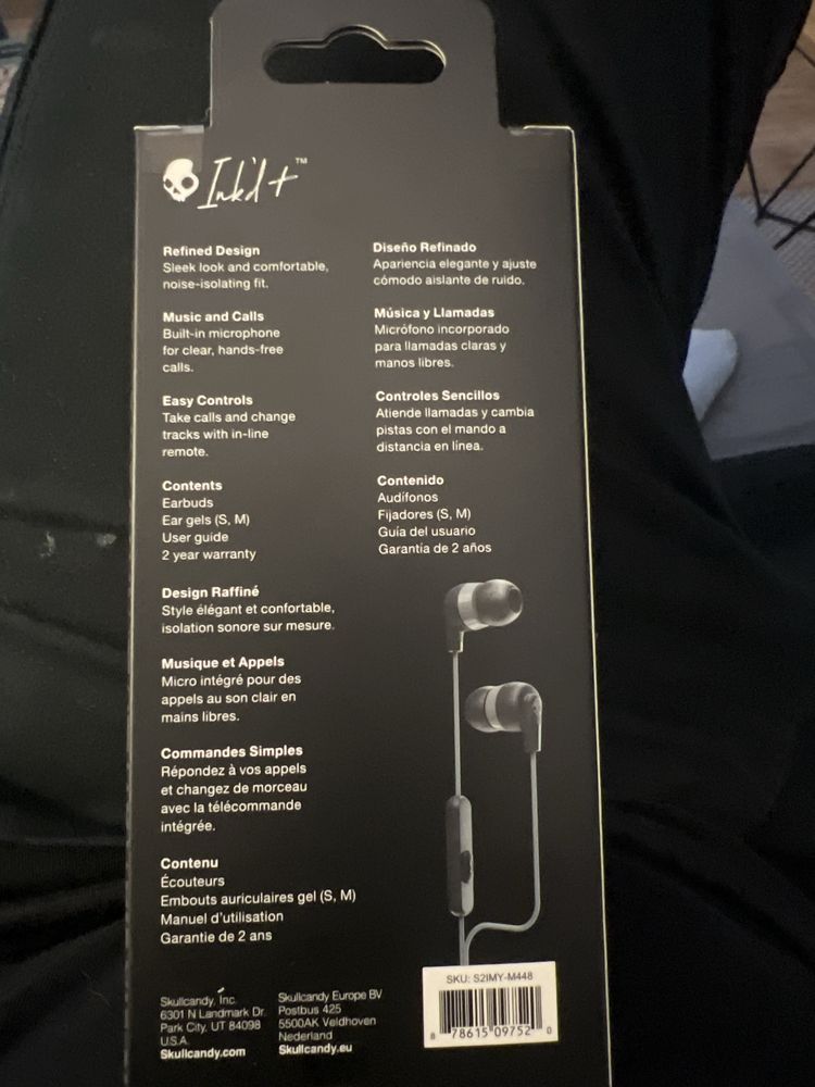Sluchawki przewodowe dokanalowe SKULLCANDY Inkd+