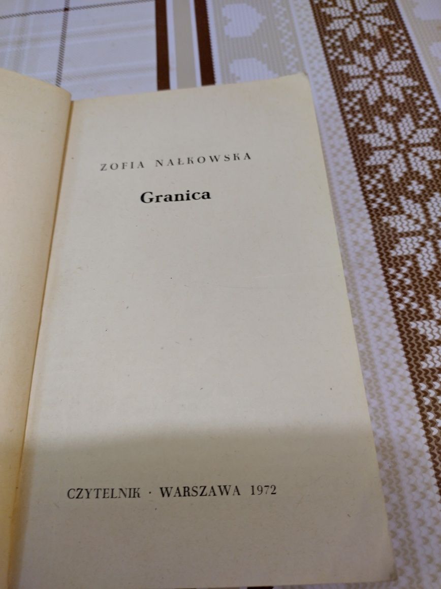 Książka: Granica. Autorka: Zofia Nałkowska.