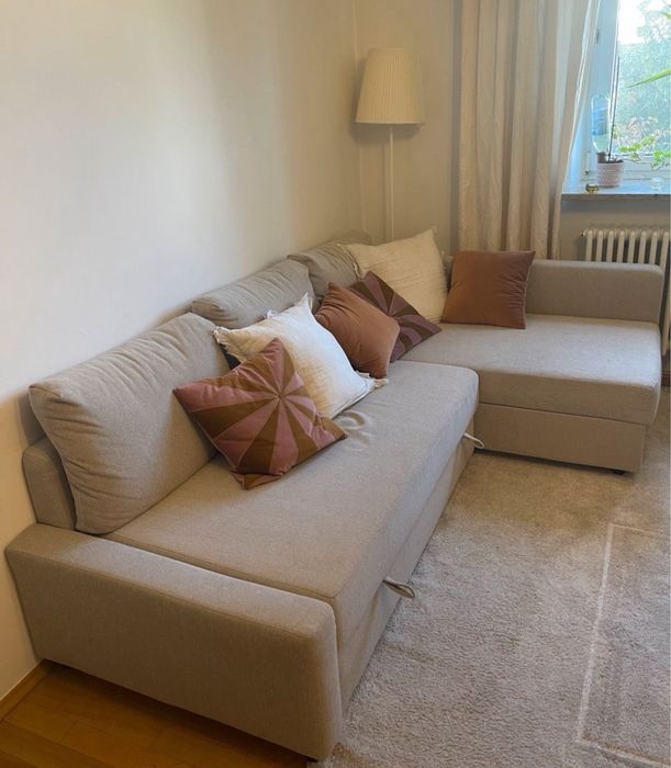 Sofa narożna IKEA Friheten z funkcją spania i pojemnikiem
