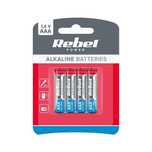 Baterie alkaliczne AAA LR03 4szt blister Rebel