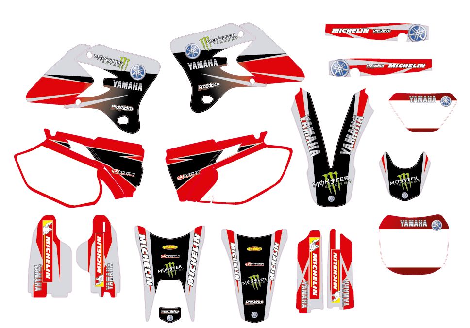 Kit autocolantes YAMAHA YZ 125 250