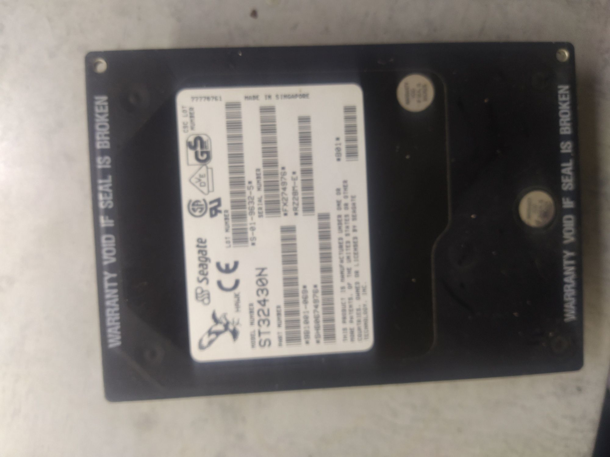 SCSI жёсткий диск винтажный