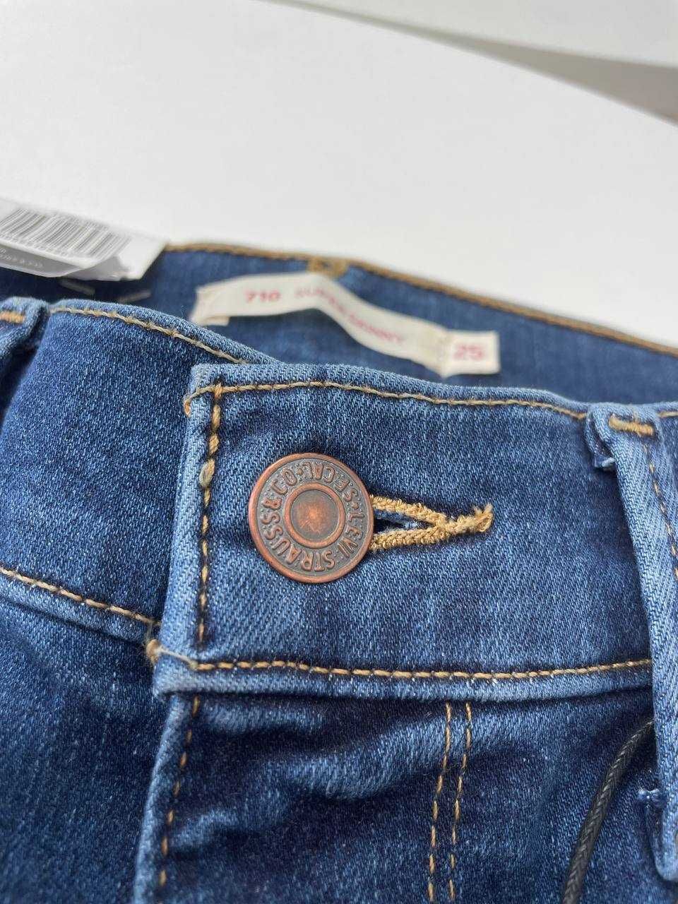 25ХС Жіночі нові джинси Levi’s premium 710 super skinny оригинал скини