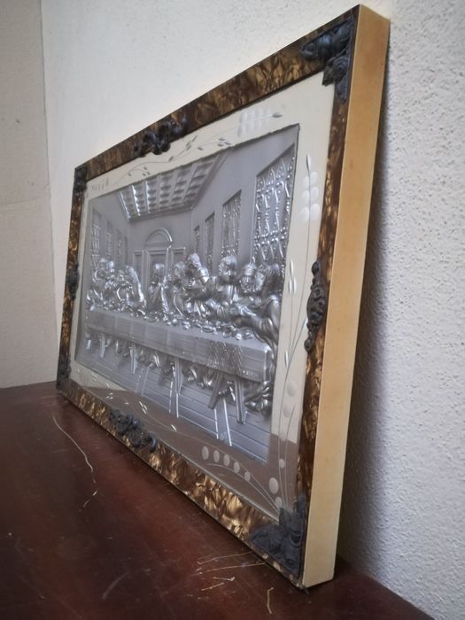 Última Ceia de Cristo. Estanho. Anos 1930/40