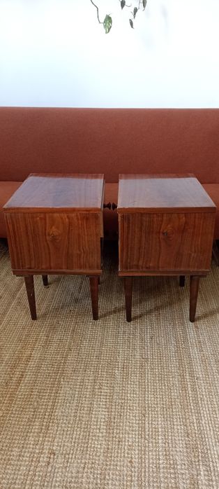 2x Szafka nocna nakastlik PRL stolik vintage modern loft Gliwickie ZPT