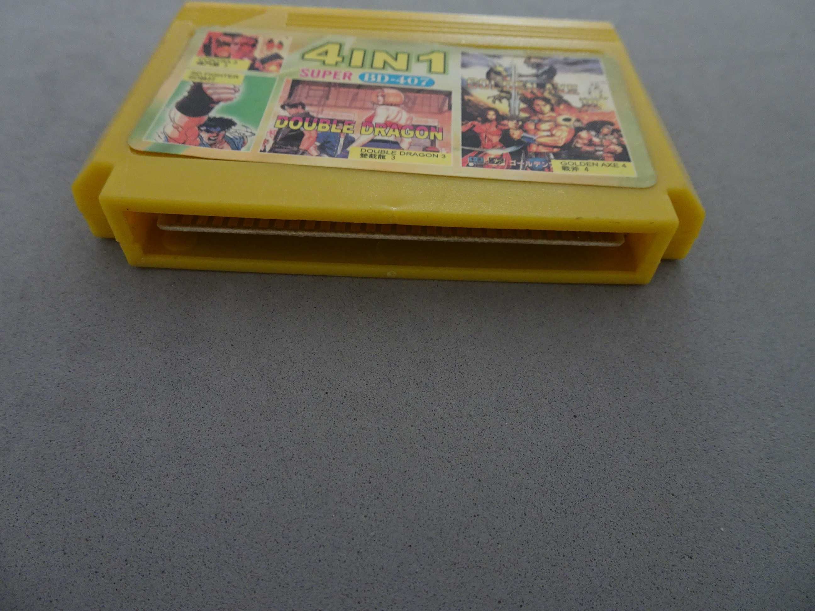 Jogo Famicom 4 in 1 Contra 3 SD Fighter Double Dragon 3 Gonden Axe 4