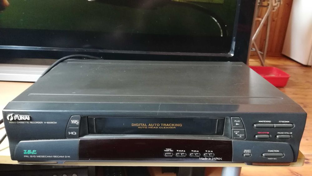 Magnetowid Panasonic z pilotem, Funai oraz odtwarzacz video otake !!!