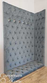 panele tapicerowane pikowane na wymiar zabudowa wnęki szafy