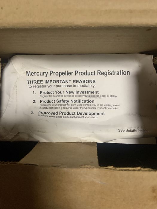 Гребний гвинт Mercury 13 1/4 X 17 Black Max