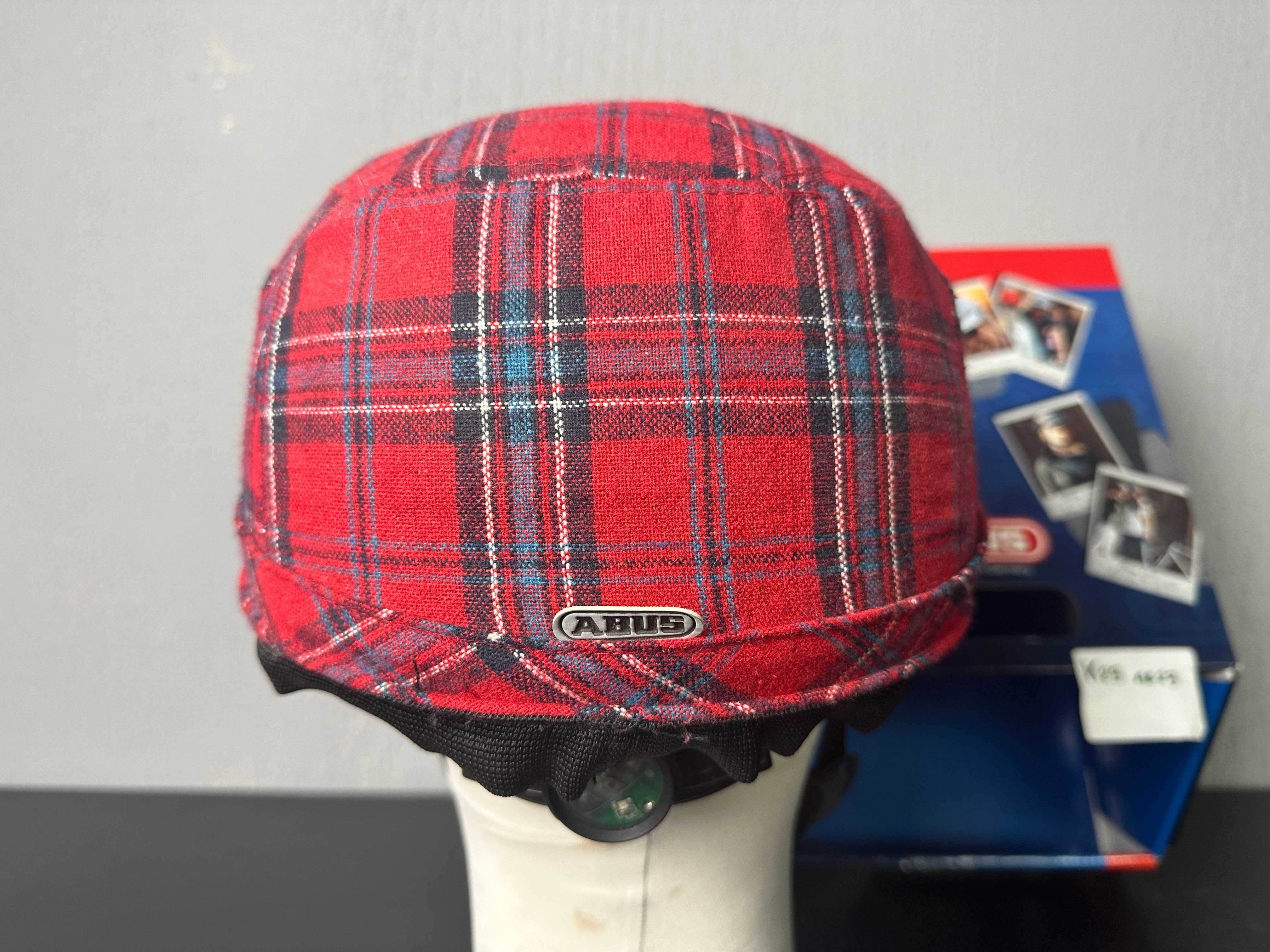 Kask ABUS Metronaut tartan red L