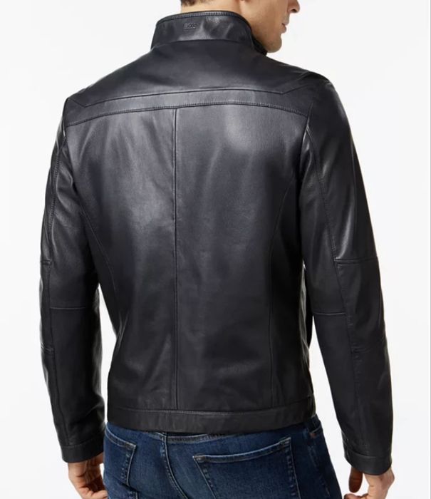 Шкіряна куртка Hugo Boss