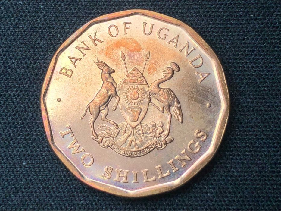 Lote Países Africanos - Moeda Shilling - UGANDA - 2 Moedas de 1987