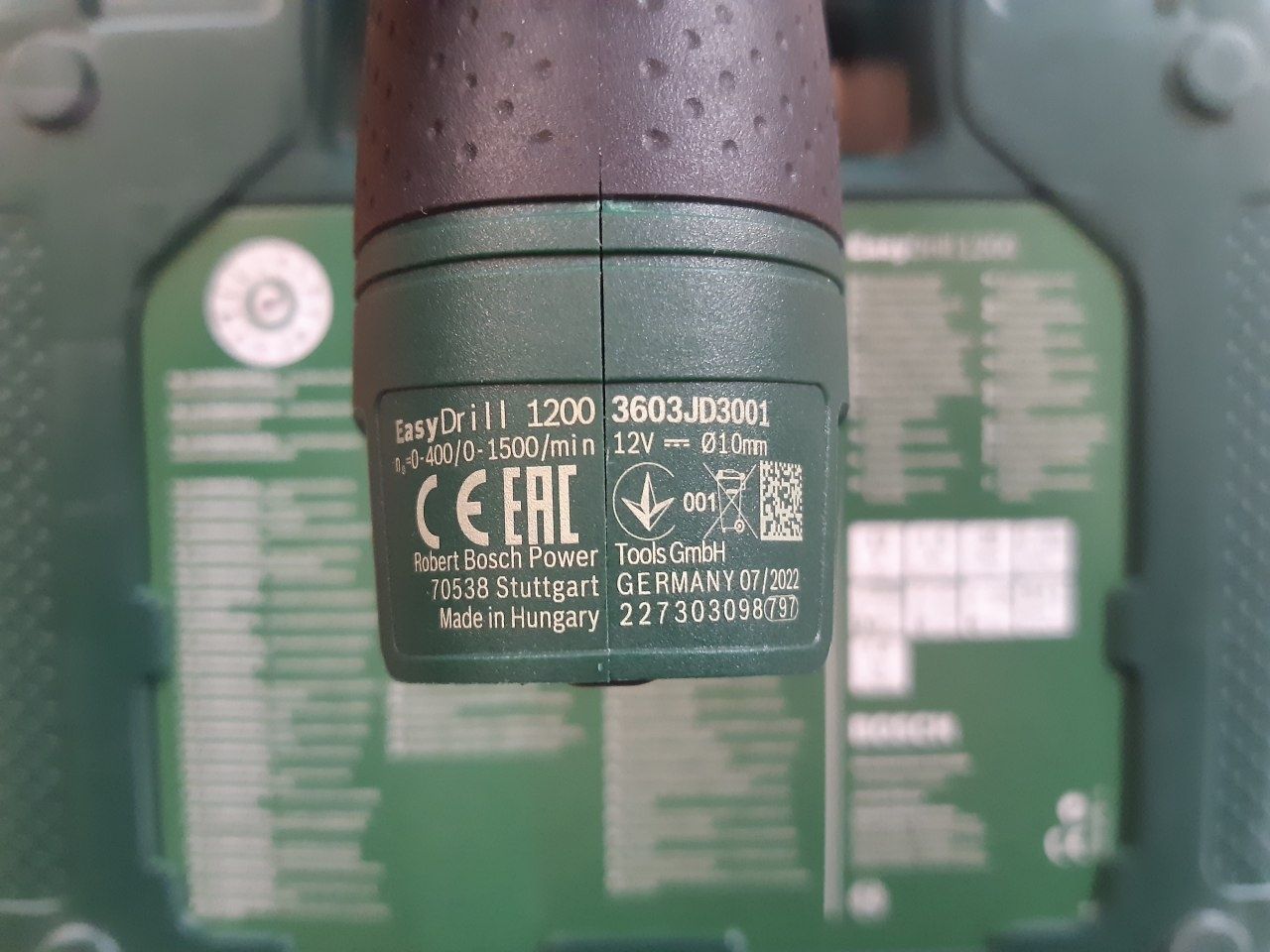 Акумуляторний дриль-шуруповерт Bosch EasyDrill 1200 + акумулятор