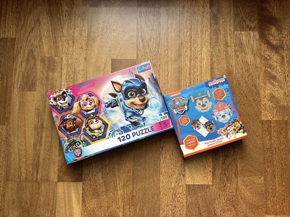 Paw Patrol puzzle + prasowanka koralikowa gratis