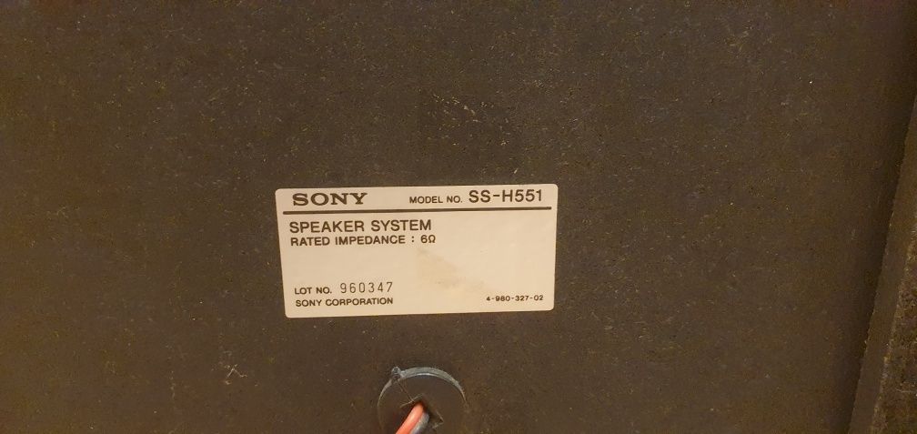 Kolumny głośnikowe SONY SS-H551