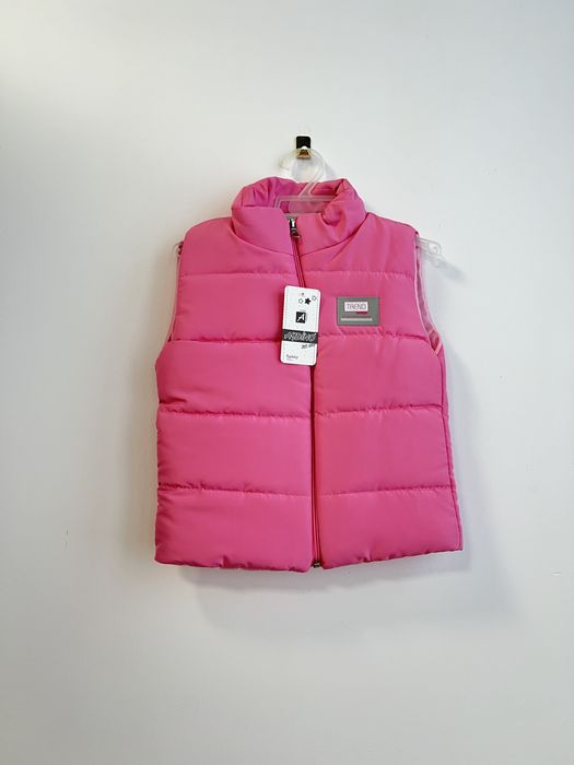 Kamizelka dziewczęca bezrękawnik róż r.122