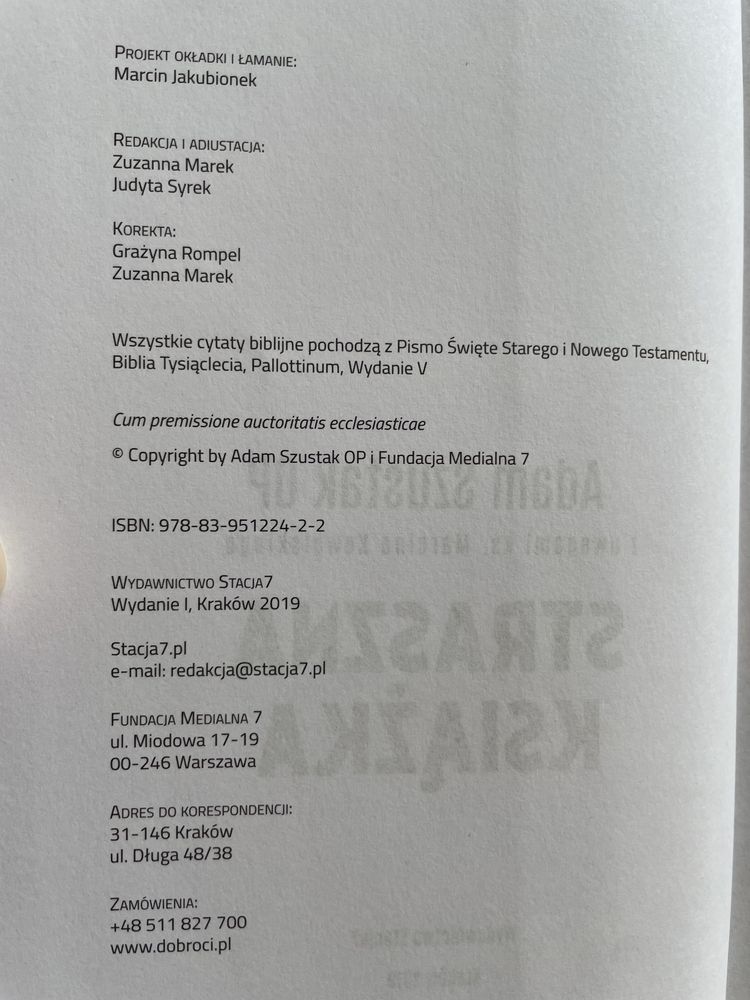 Straszna książka Adam Szustak OP