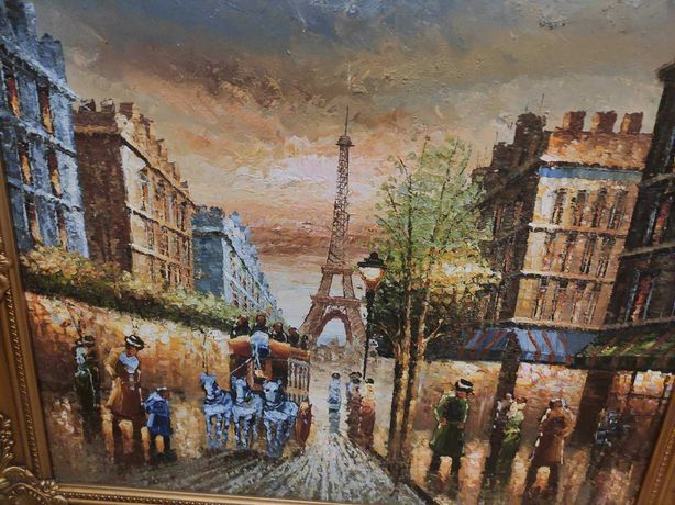 Картина маслом "Париж"