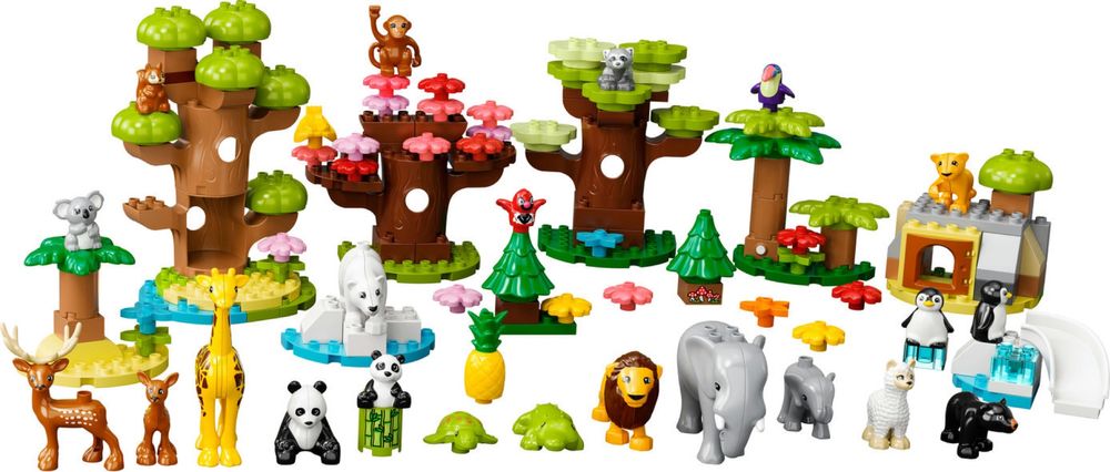 Конструктор LEGO DUPLO Дикі тварини світу (10975) лего