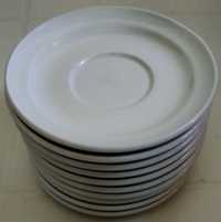 18 Pratos 14Cm Pyroblan Porcelaine France Vidro Aperitivo Cinzeiro