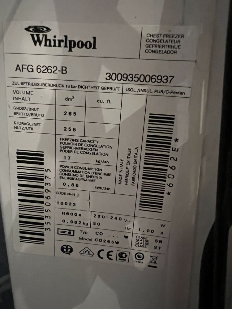 Whirlpool AFG 6262-B