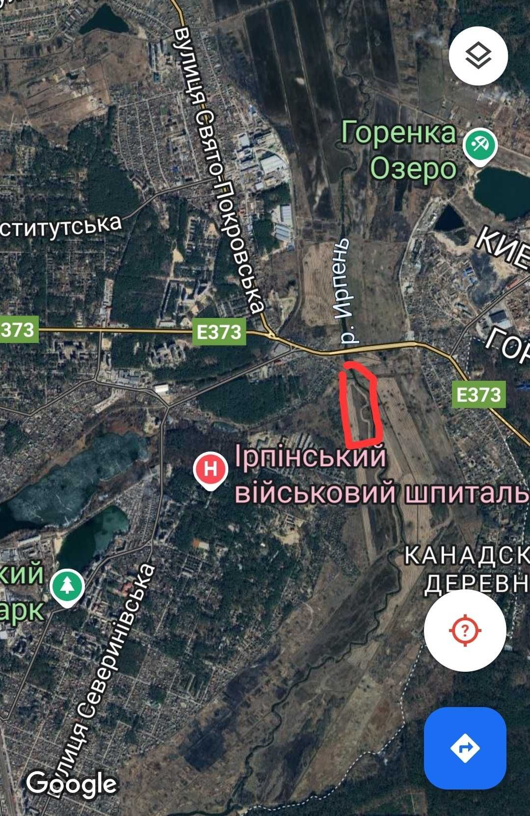 Ділянка 3.1 га на вїзді в Ірпінь. АЗС ОККО