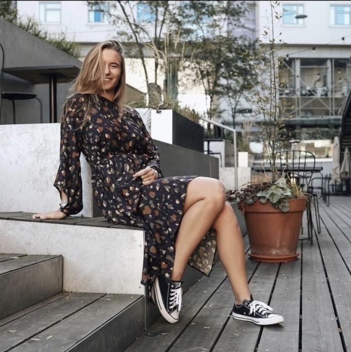 Sukienka elena ciążowa z zamkami do karmienia misimi asymetr