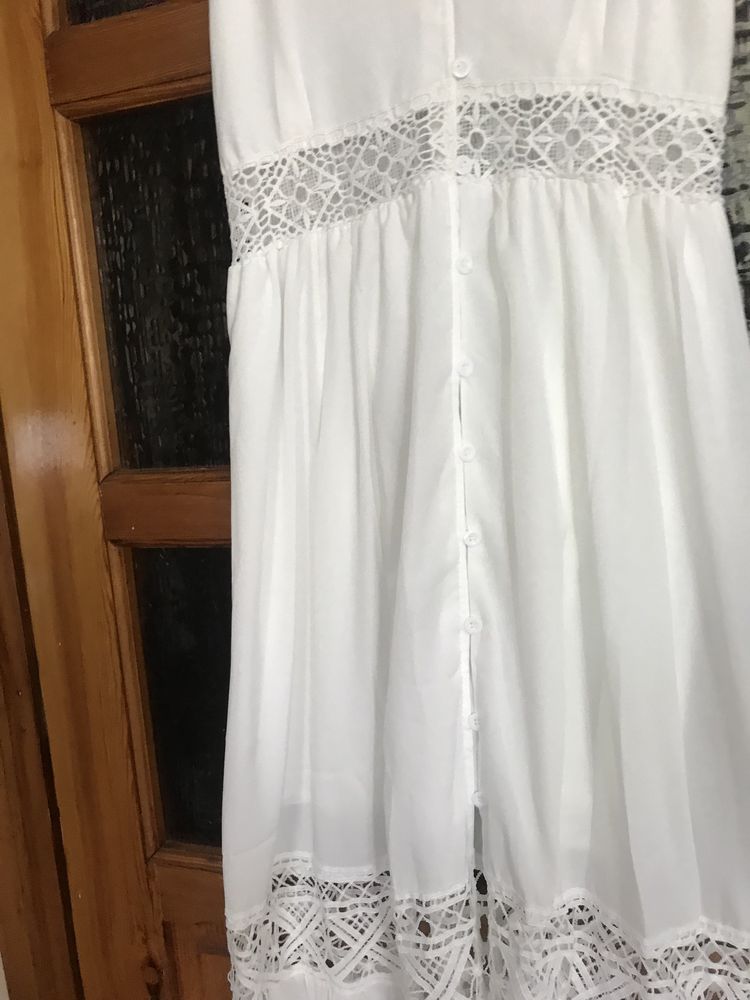 Sukienka letnia boho z haftem rozpinana Butik r. M