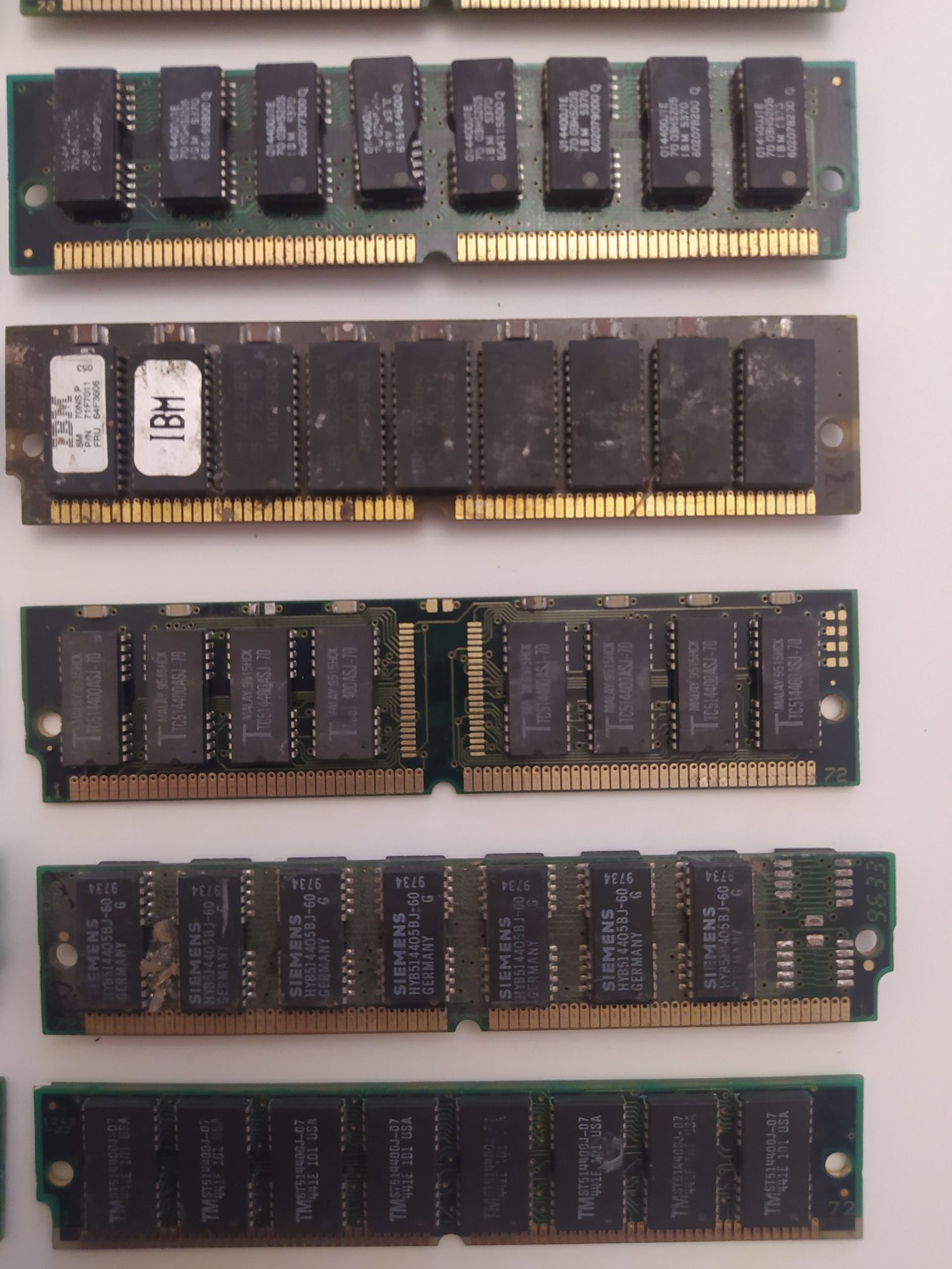 Стара ретро память ОЗУ RAM simm dimm