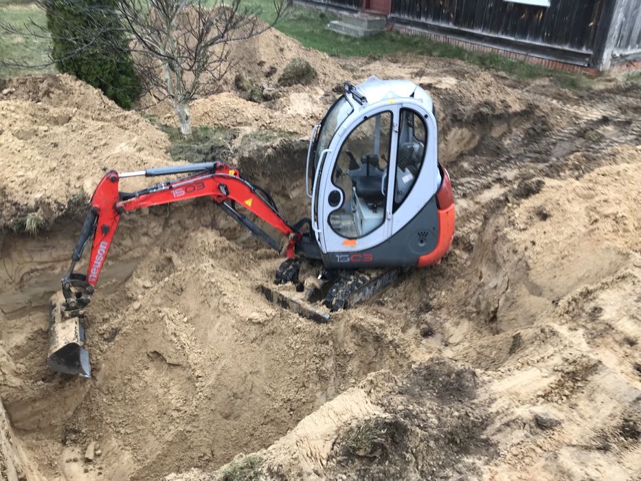 Usługi minikoparką, wywrotka, drenaże