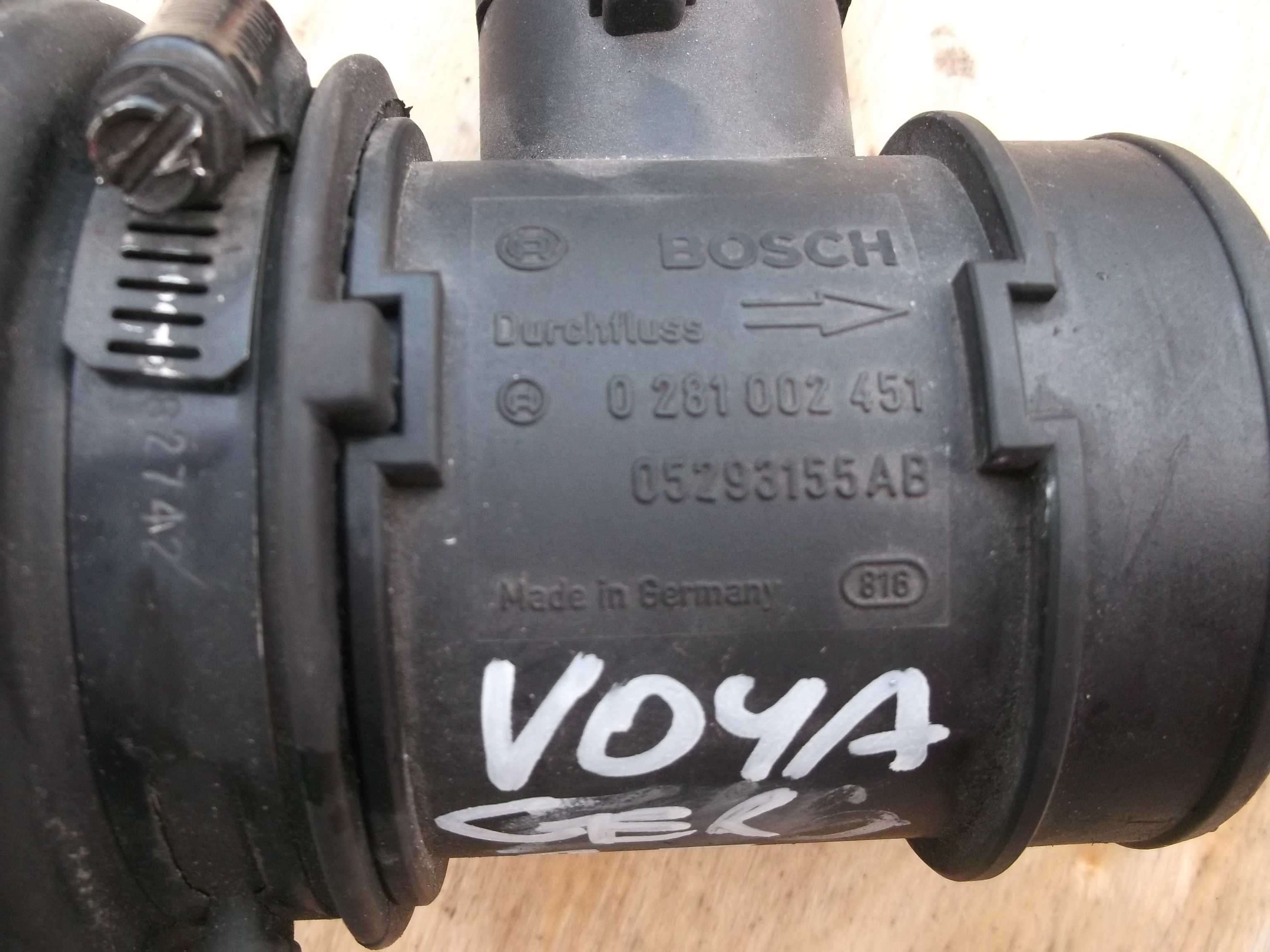 voyager 2,5 crdi IV przepływomierz kompresor alternator