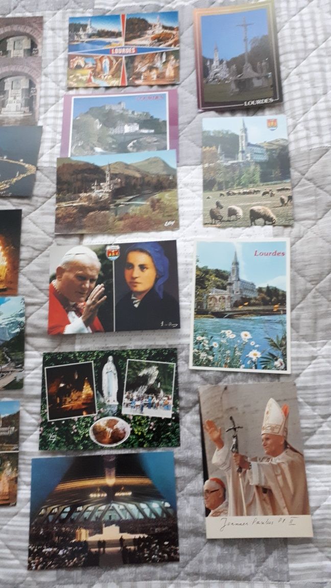 Pocztówki Lourdes 31 sztuk