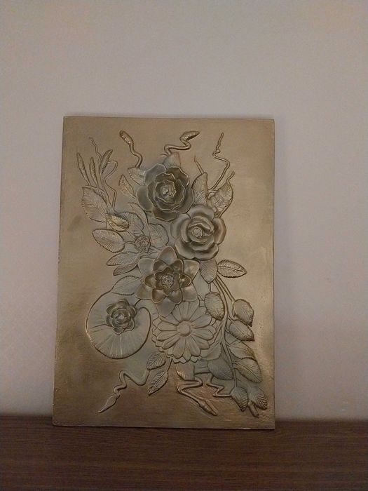 Obraz 3D – kwiaty w stylu klasycznym – dekoracja ścienna